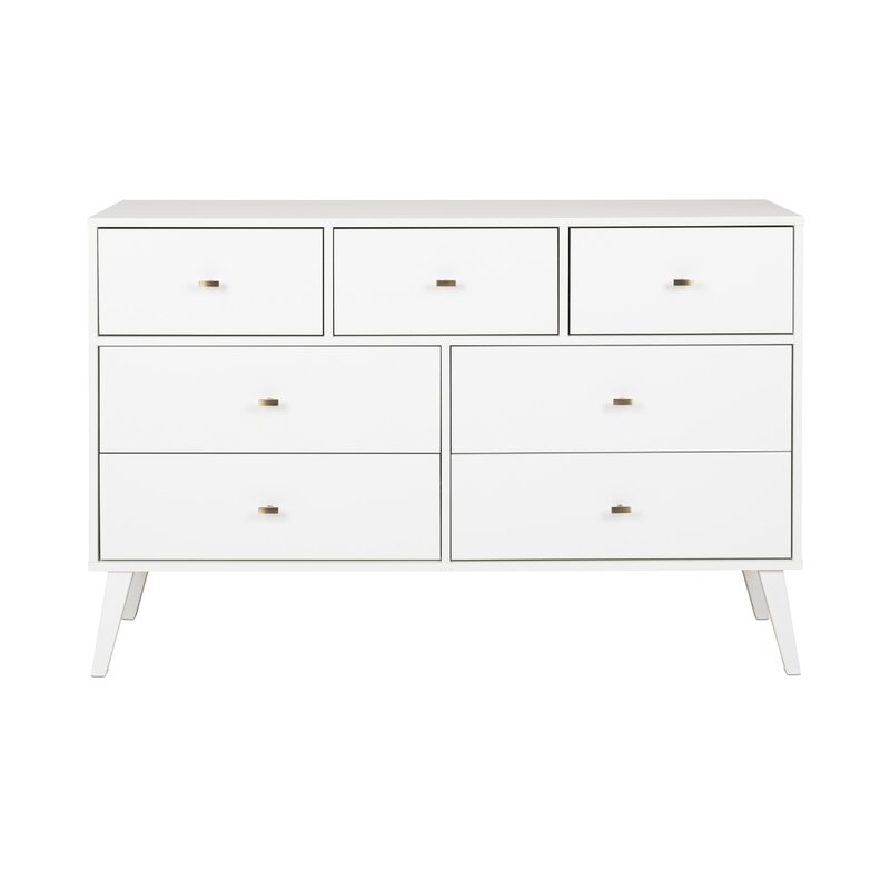 Alyssa 7-Drawer 52.5'' W Dresser, White - Image 0