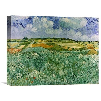 'Plain Near Auvers' by Vincent van Gogh Painting Print on Wrapped Canvas - Image 0