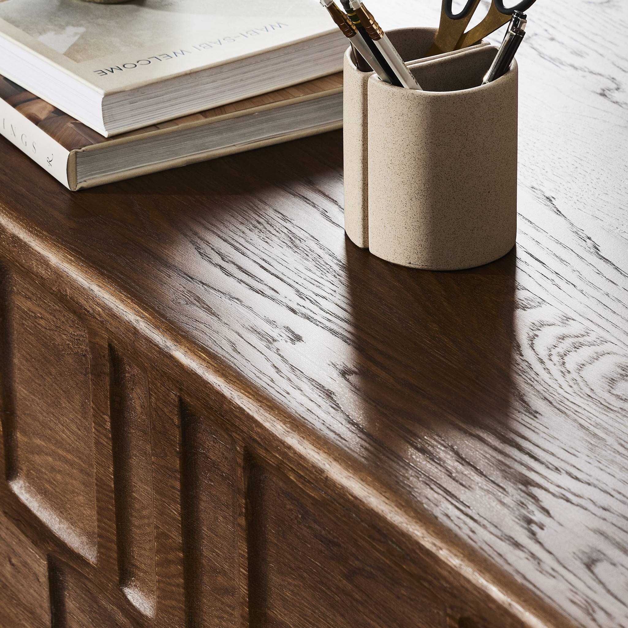 Ezri Desk - Carved Cocoa Oak - Image 19