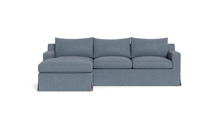 Sloan Slipcovered Left Chaise Sectional - Image 0