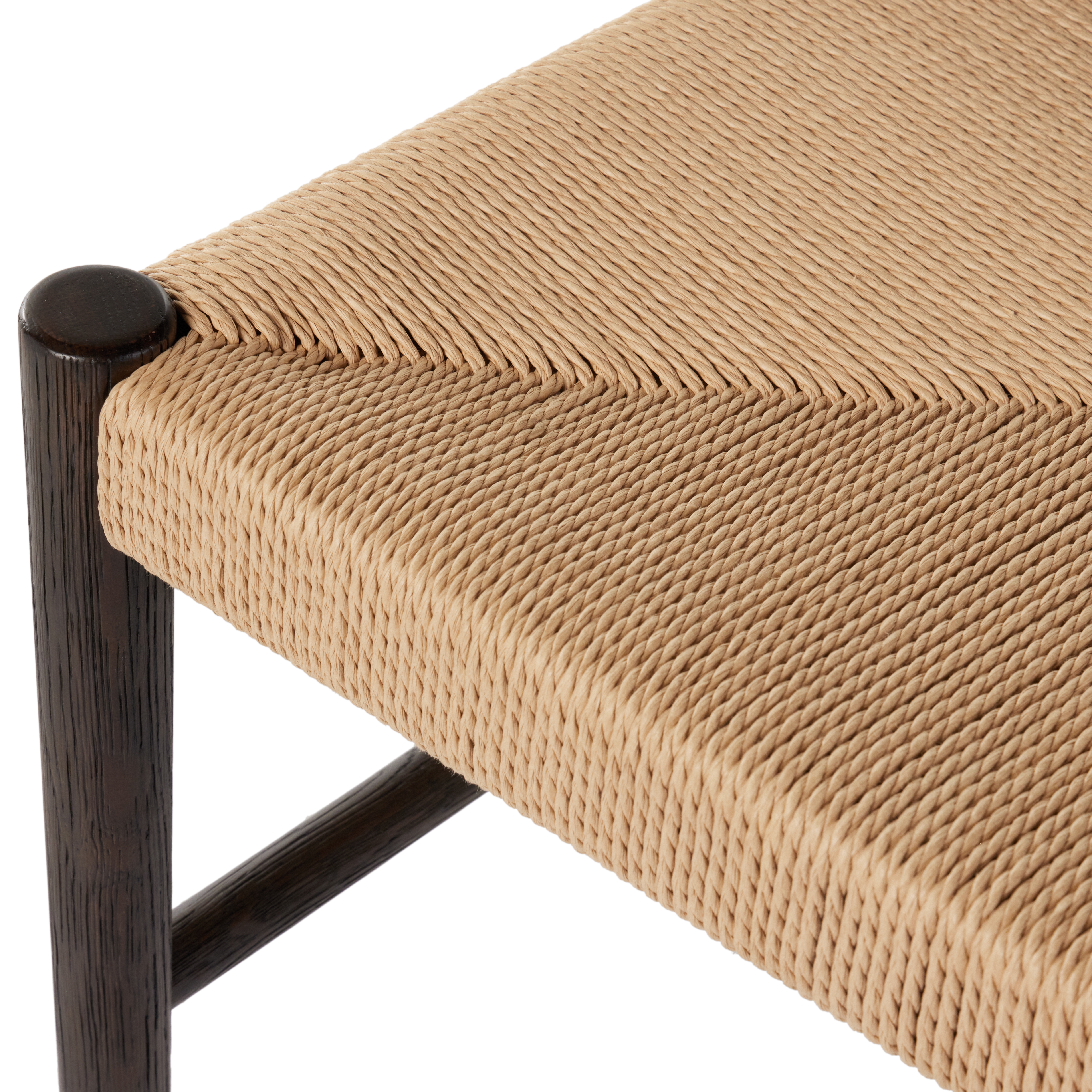 Glenmore Woven Dining Chair-Light Carbon - Image 8