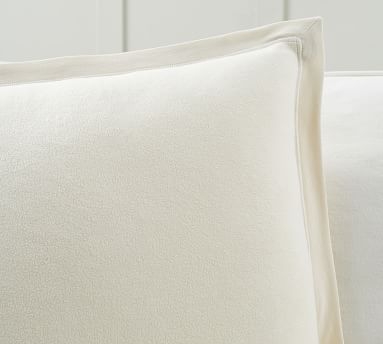 Cozy Fleece Pillow Cover, 22", Ivory - Image 1