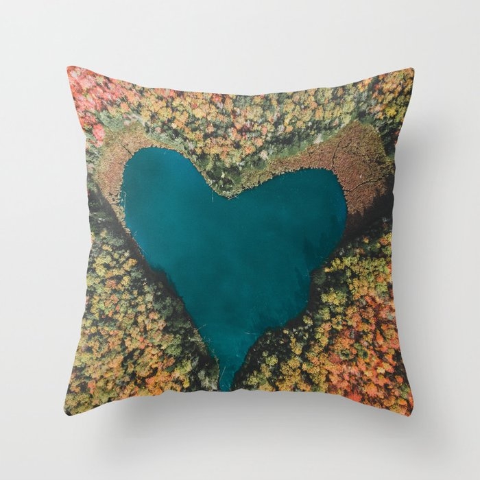 Heart Of The Woods Throw Pillow by Luke Gram - Cover (16" x 16") With Pillow Insert - Indoor Pillow - Image 0