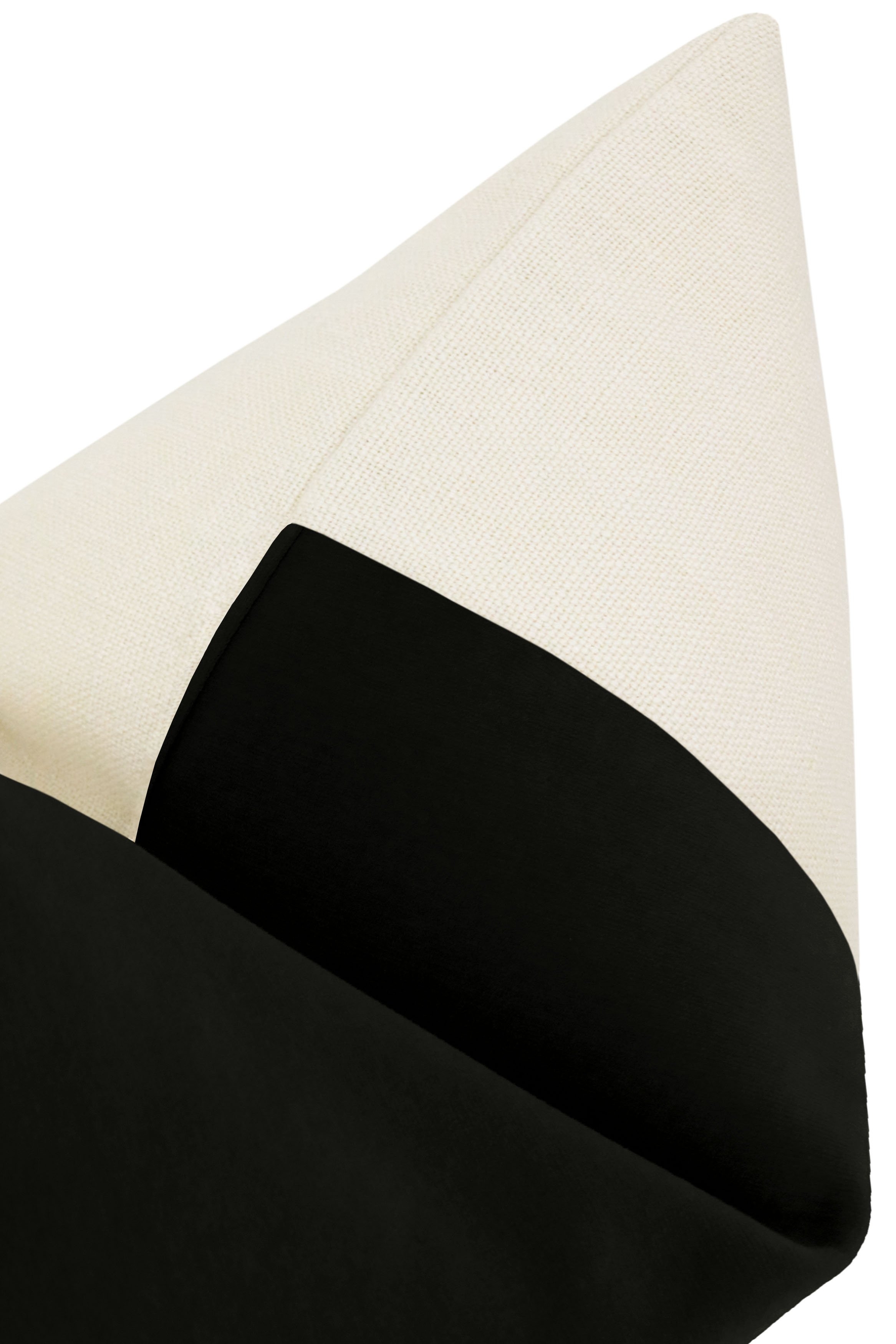 Studio Velvet Pillow Cover, Noir, 18" x 18" - Image 2