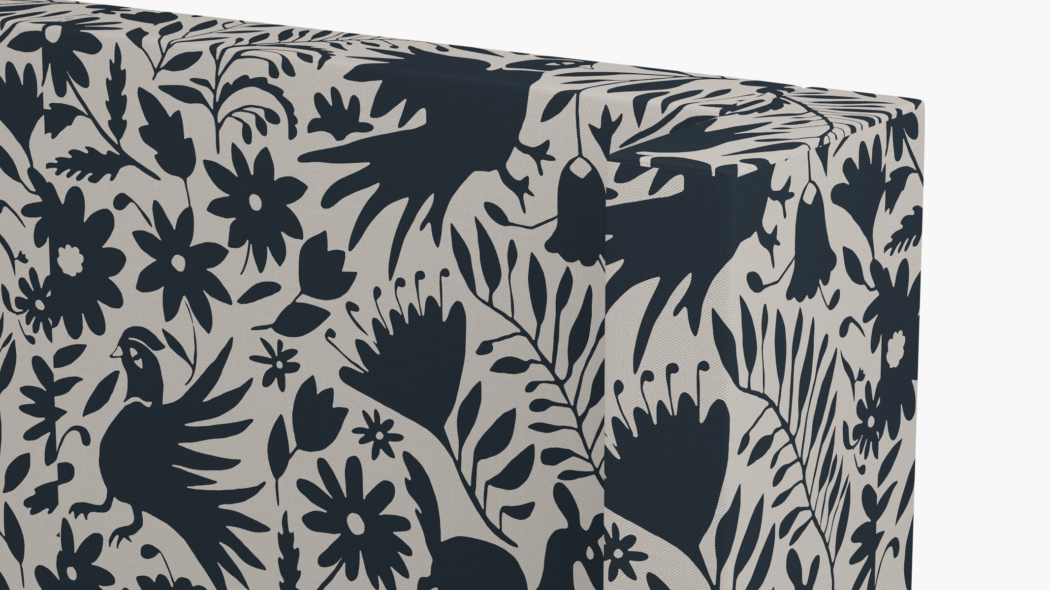Modern Wingback Headboard, Ink Frida, Full - Image 4