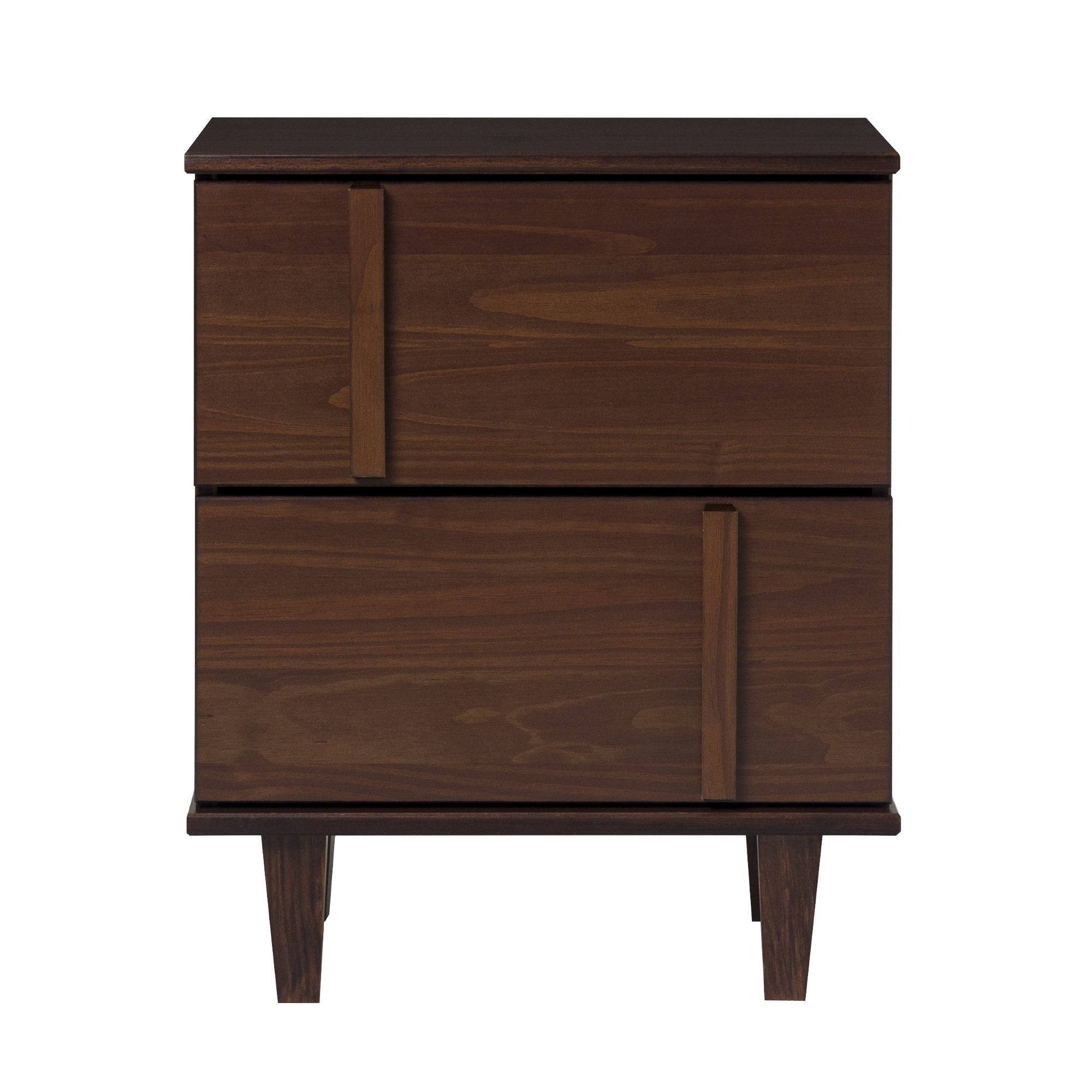 20" Modern Solid Wood Nightstand - Walnut - Image 4