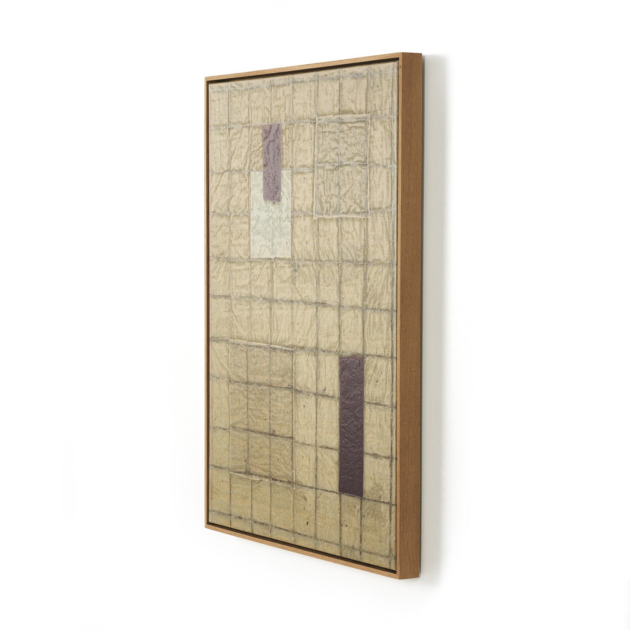 Seoul Triptych by Jade Dacay - Vertical Grain White Oak Floater - Image 3