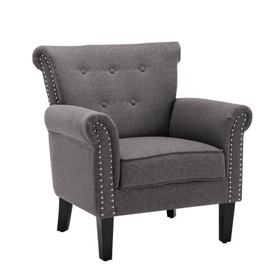 Deshawnte 29.92" W Tufted Chenille Armchair - Image 0