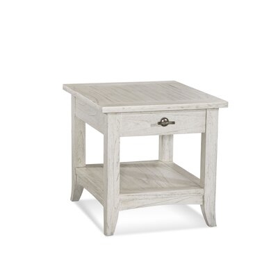 Fairwind Solid Wood End Table with Storage - Image 0