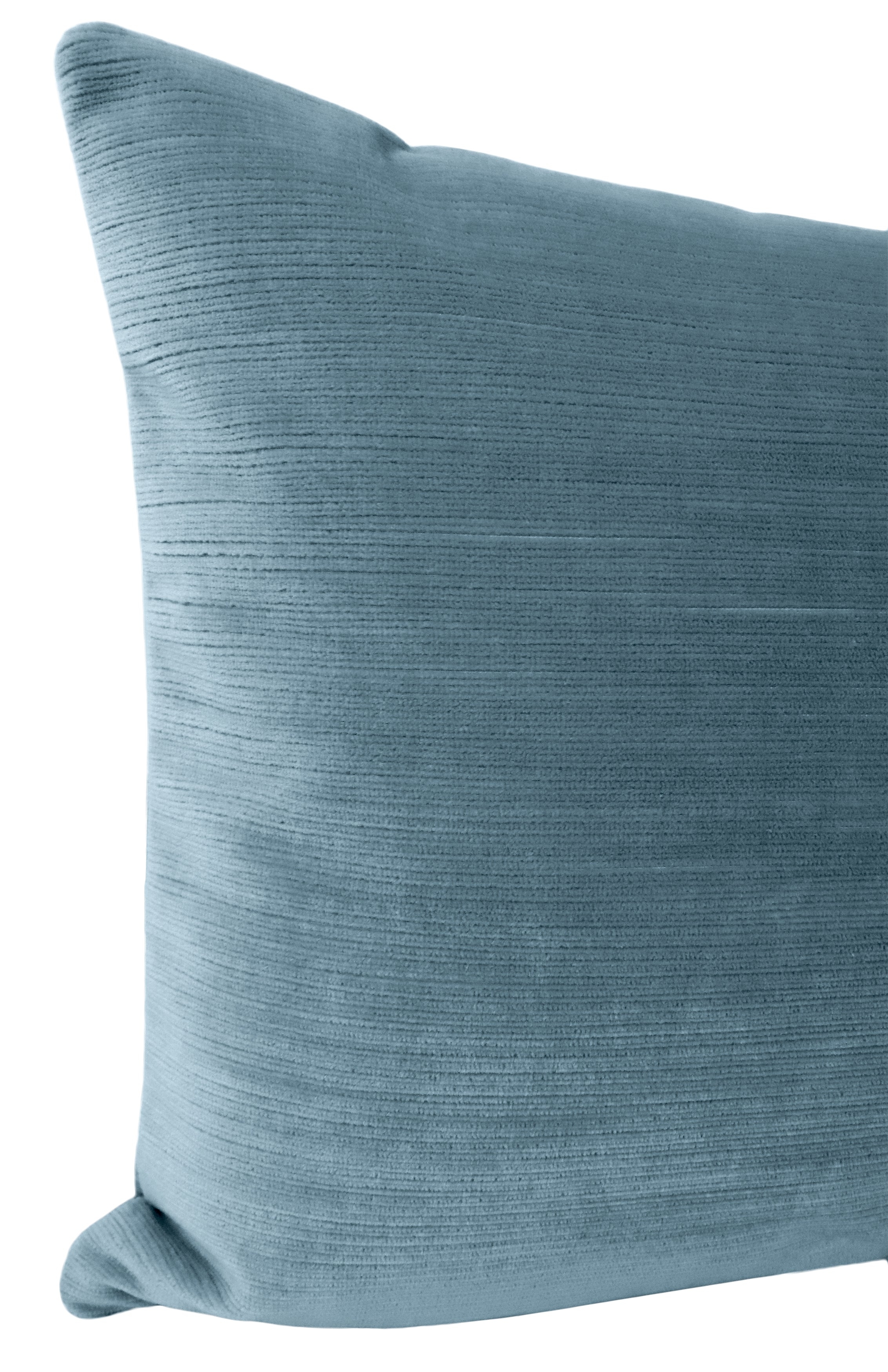 THE XL LUMBAR :: STRIE VELVET // CHAMBRAY - 14" X 48" - Image 4