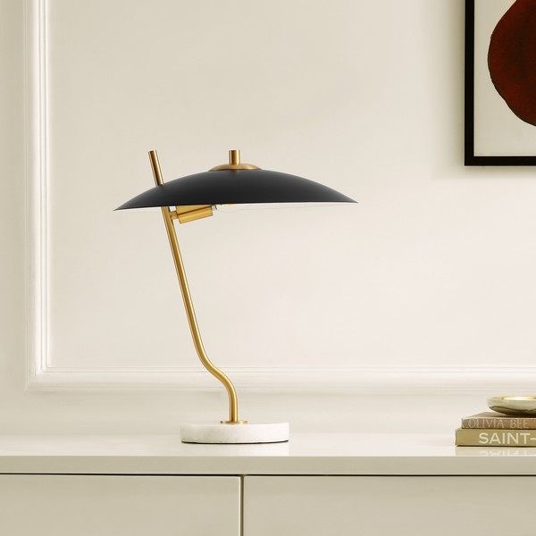 Studio 16.5 Inch Table Lamp - Black/Brass - Image 1