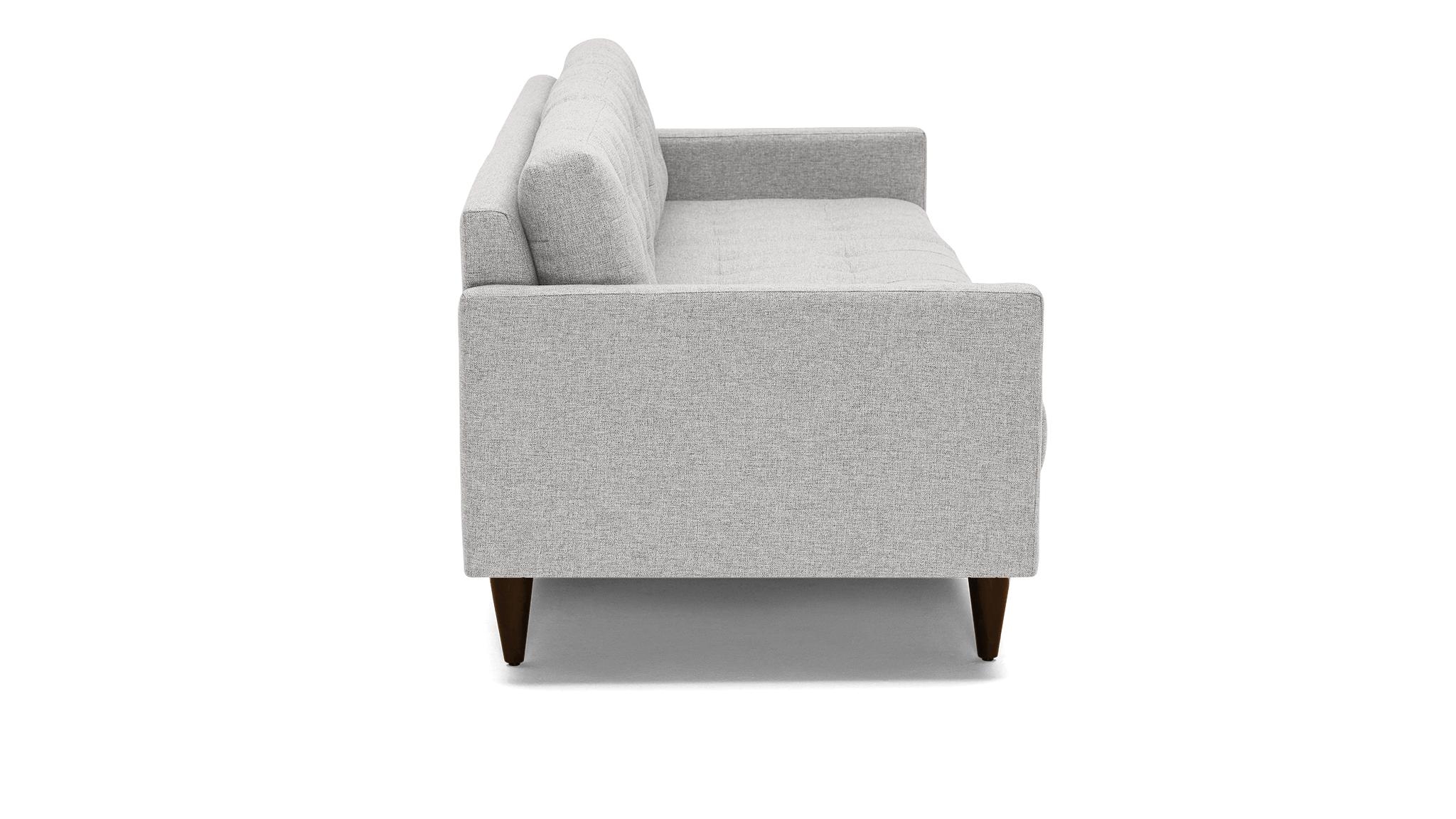 Gray Eliot Mid Century Modern Grand Sofa - Sunbrella Premier Fog - Mocha - Image 2