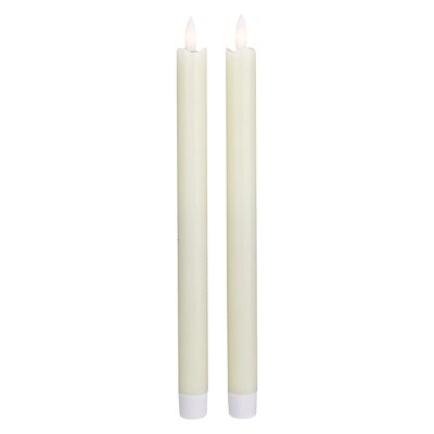 2 Piece Wax Unscented Flameless Candle Set - Image 0