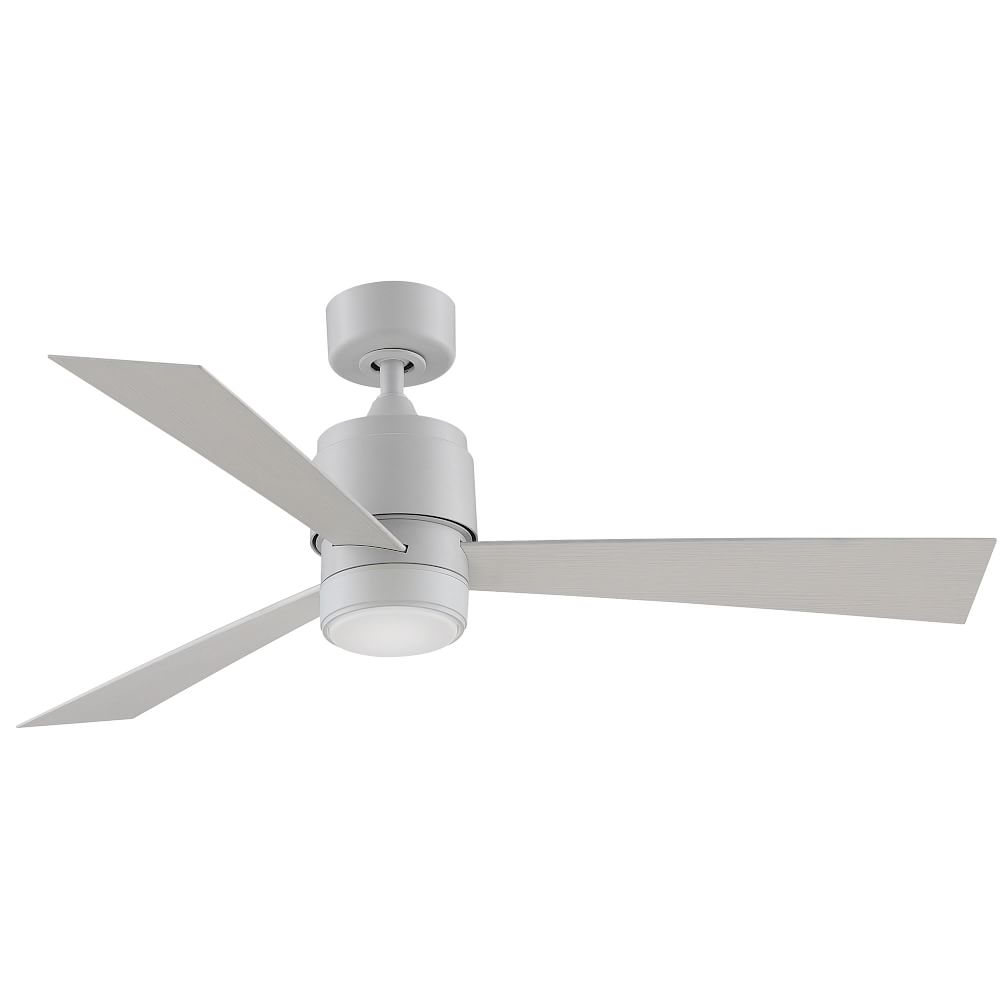 Zonix Ceiling Fan With Light Kit, Matte White + White Washed, 52" - Image 0