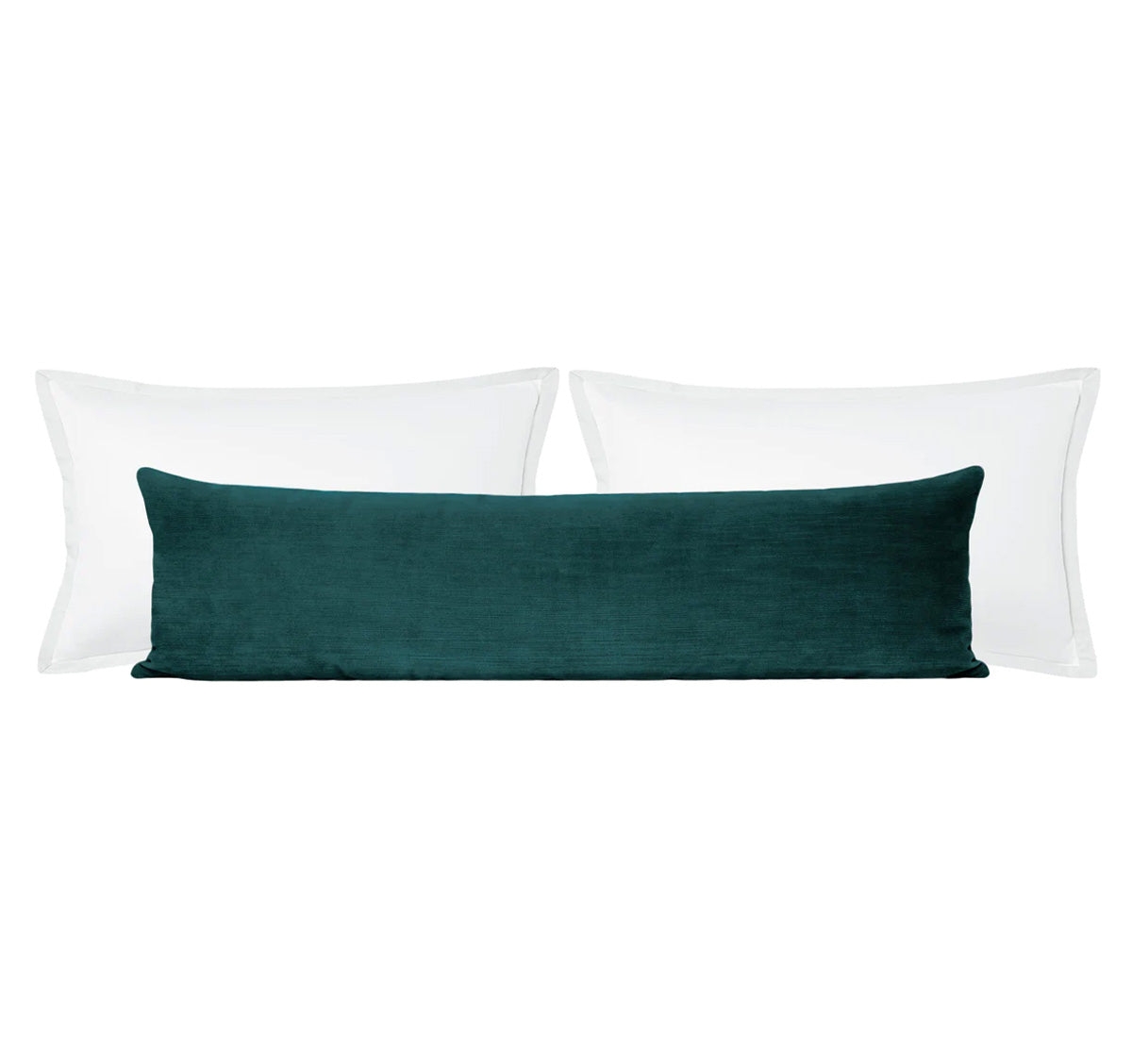 THE XL LUMBAR :: STRIE VELVET // HARBOUR BLUE - BY THE YARD - Image 0
