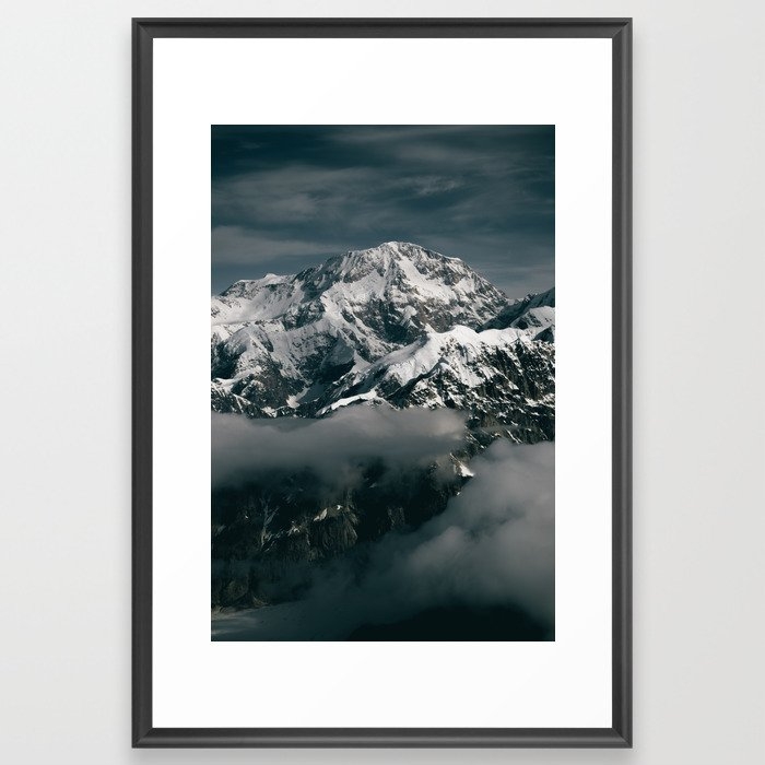 Denali Framed Art Print by Hannah Kemp - Scoop Black - Large 24" x 36"-26x38 - Image 0