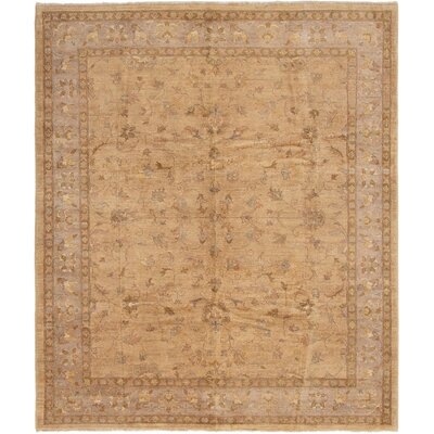 One-of-a-Kind Kali Hand-Knotted Tan 8' x 9'8" Wool Area Rug - Image 0