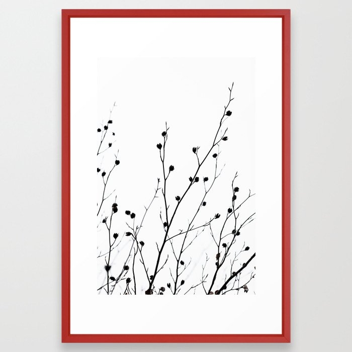 Winter Silhouettes 2 Framed Art Print by Mareike BaPhmer - Vector Red - LARGE (Gallery)-26x38 - Image 0