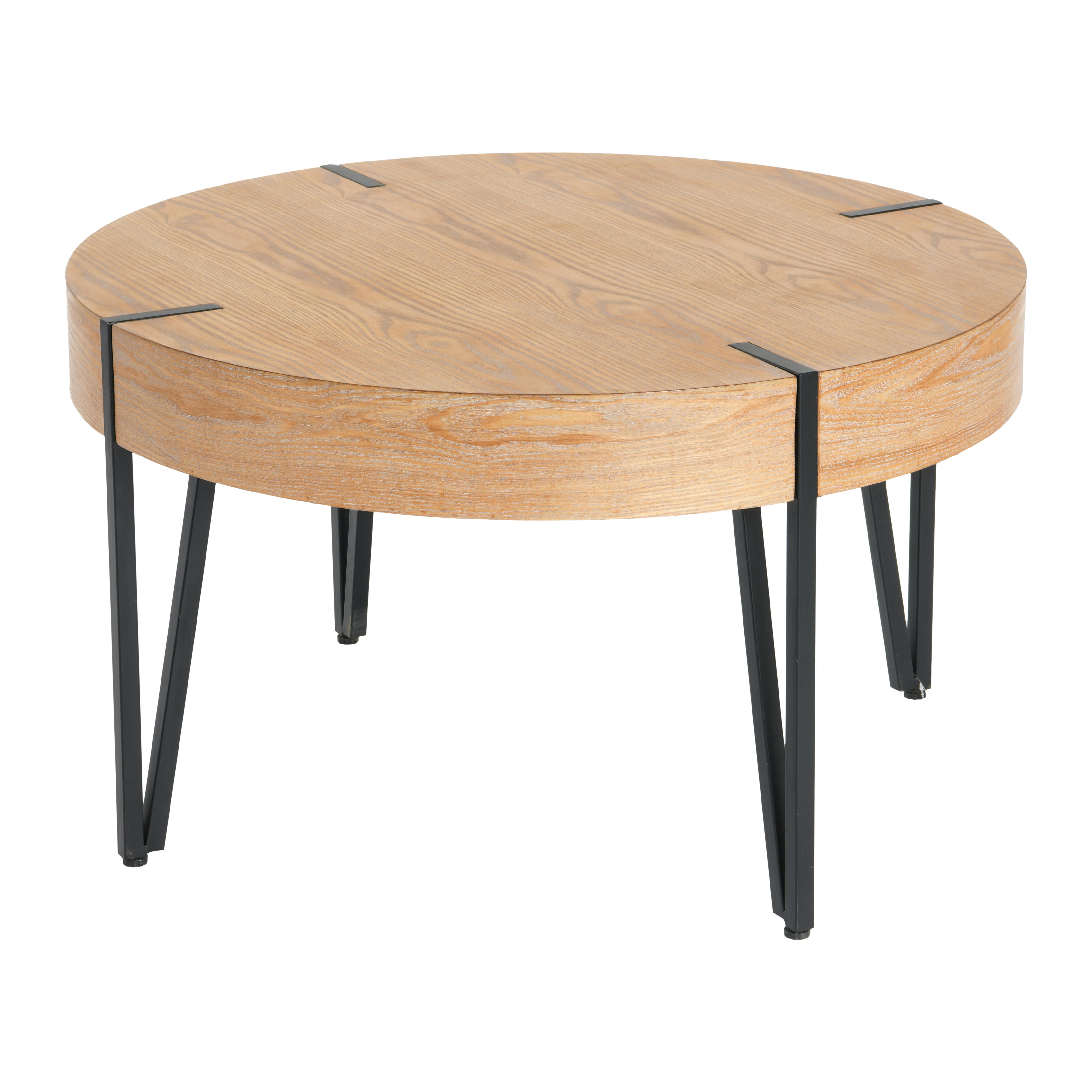 Wood Round Coffee Table - Image 0