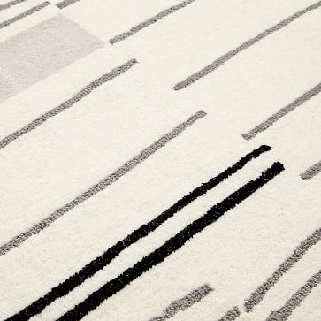 Pop Splice Stripe Rug, 6'x9' Fog - Image 3