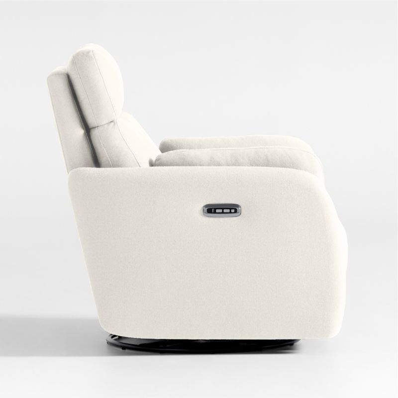 Owen Cream Nursery Electronic Power Recliner with Night Light - Image 6