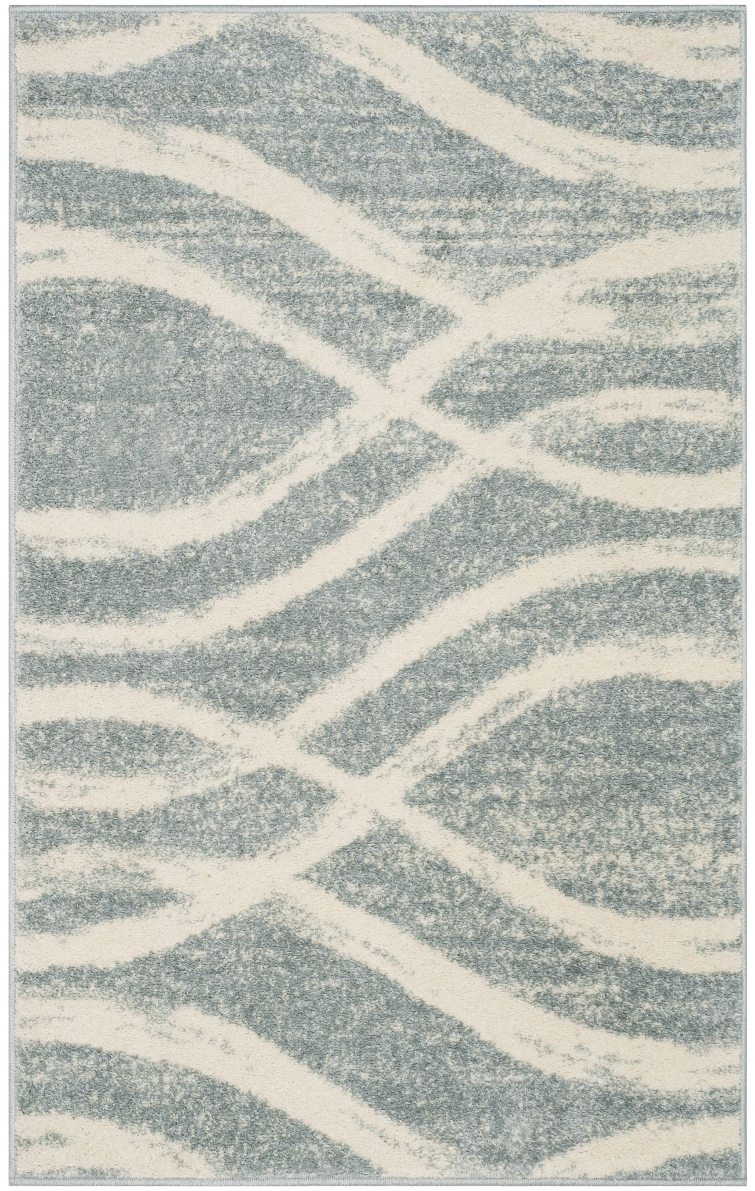 Arlo Home Woven Area Rug, ADR125T, Cream/Slate,  3' X 5' - Image 0