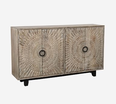 Tegan Storage Cabinet, Natural Gray - Image 1