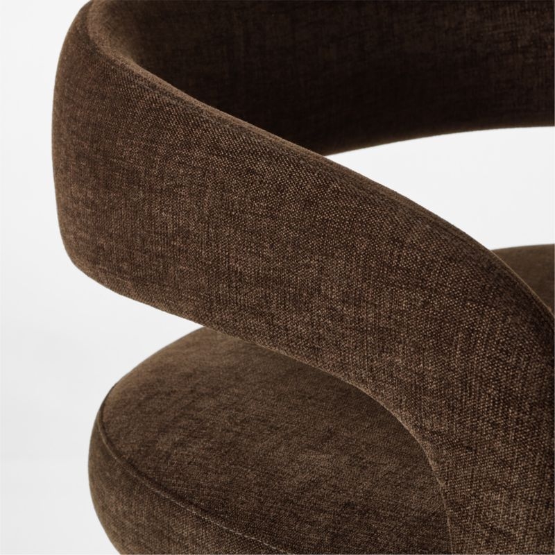 Lisette Brown Performance Fabric Counter Stool - Image 5
