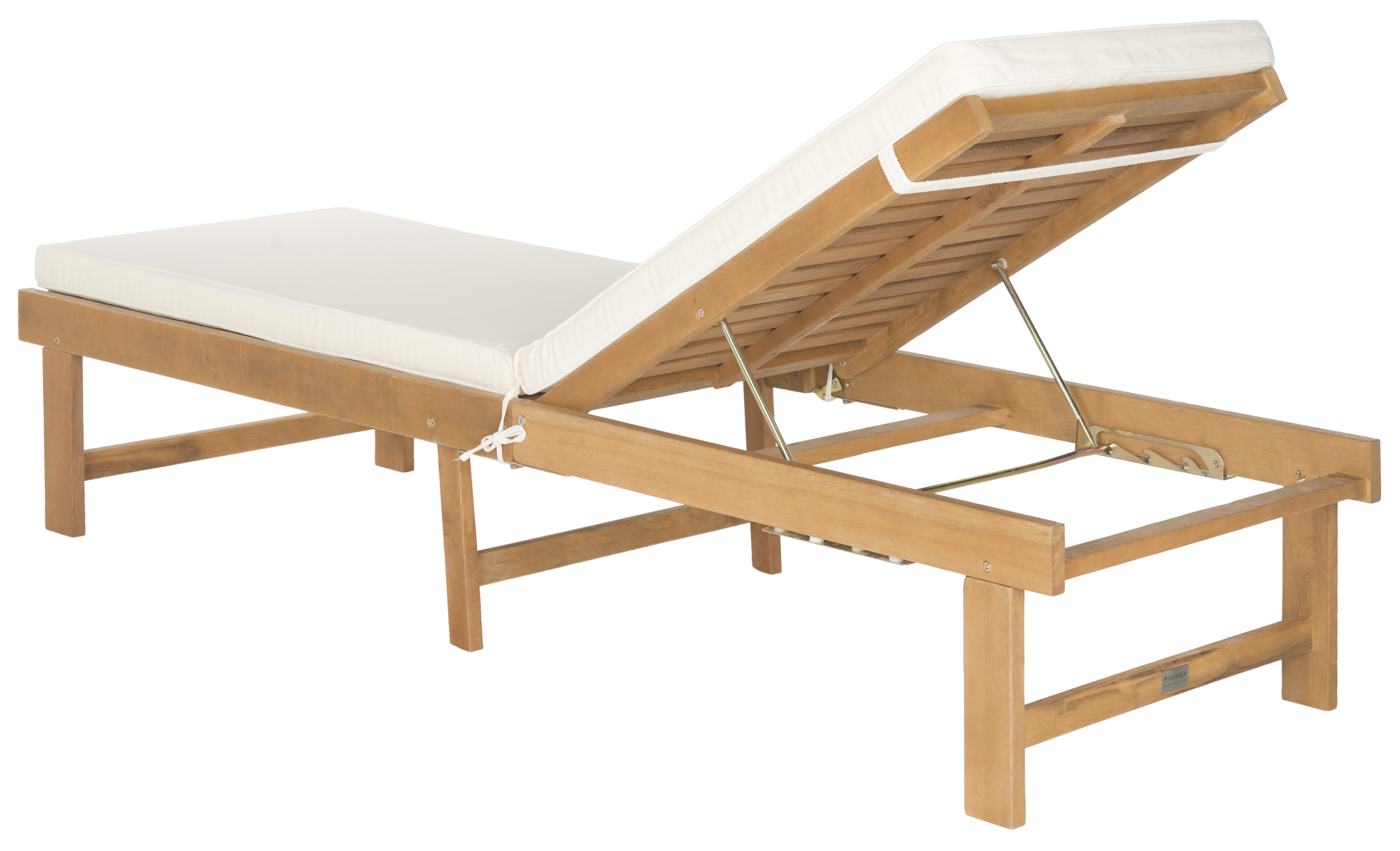 Inglewood Chaise Lounge Chair - Natural/Beige - Safavieh - Image 2