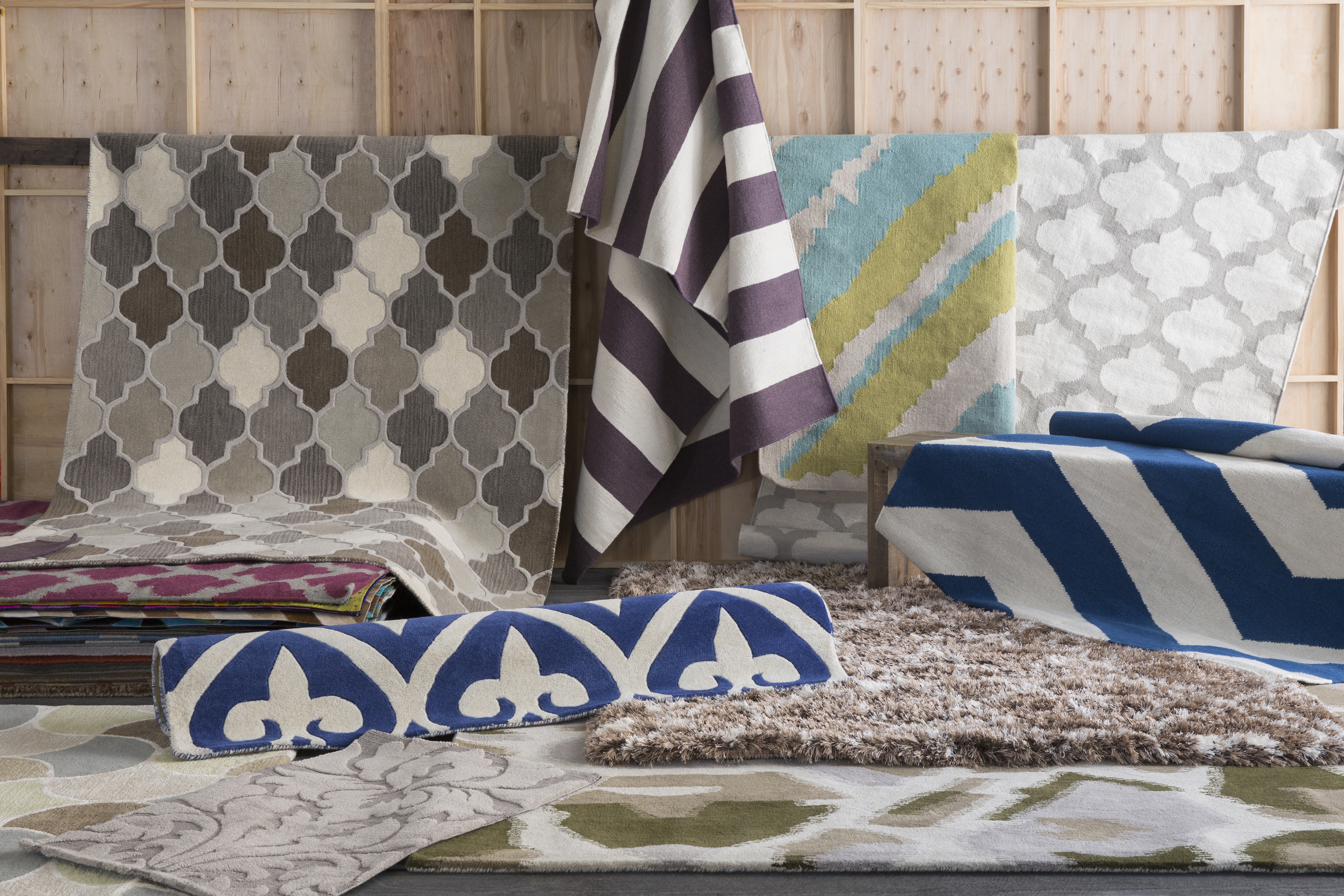 Frontier Blue Indoor 3'6" x 5'6" Handmade Rug - Image 1