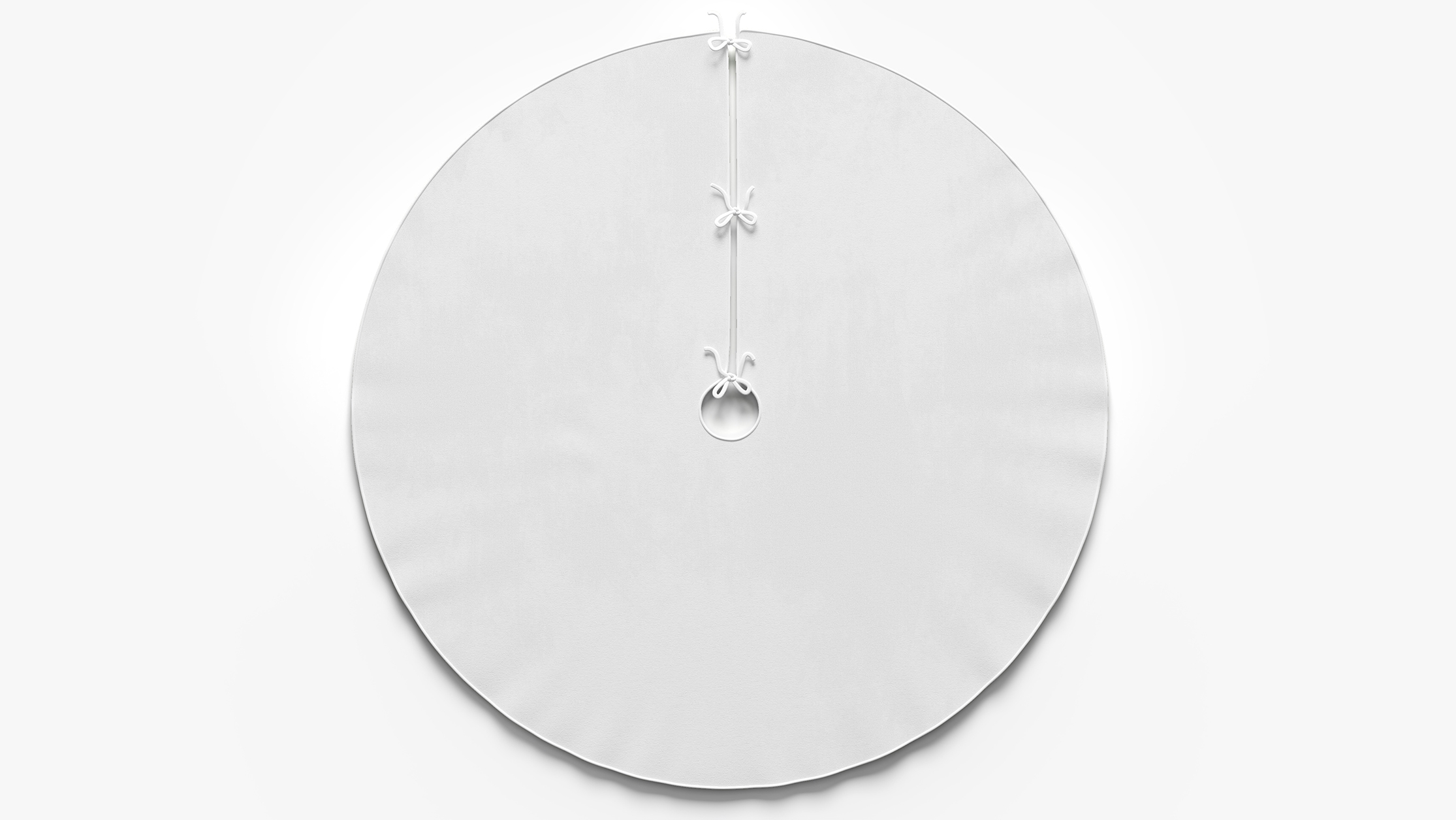 Velvet Tree Skirt, White Classic Velvet - Image 0
