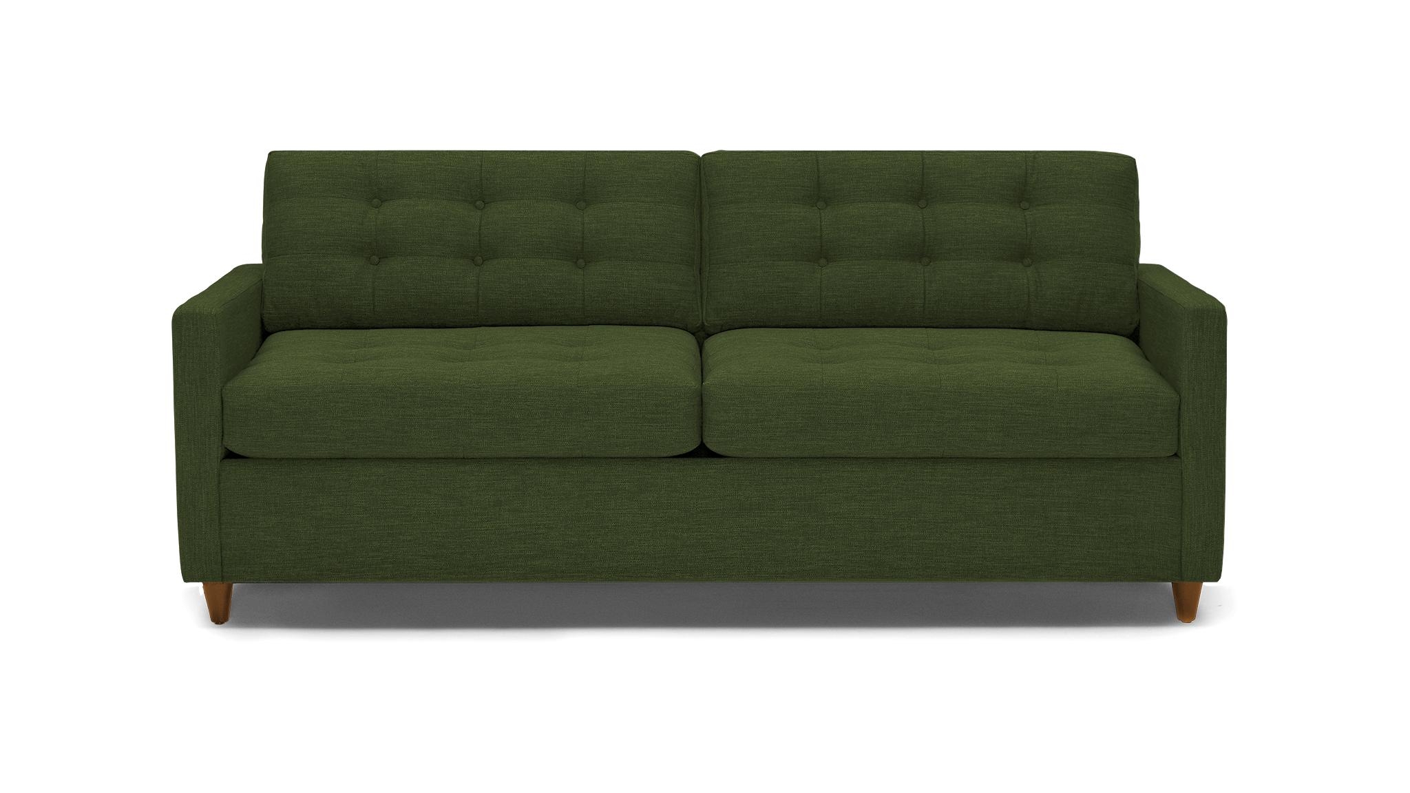 Green Eliot Mid Century Modern Sleeper Sofa - Royale Forest - Mocha - Foam - Image 0
