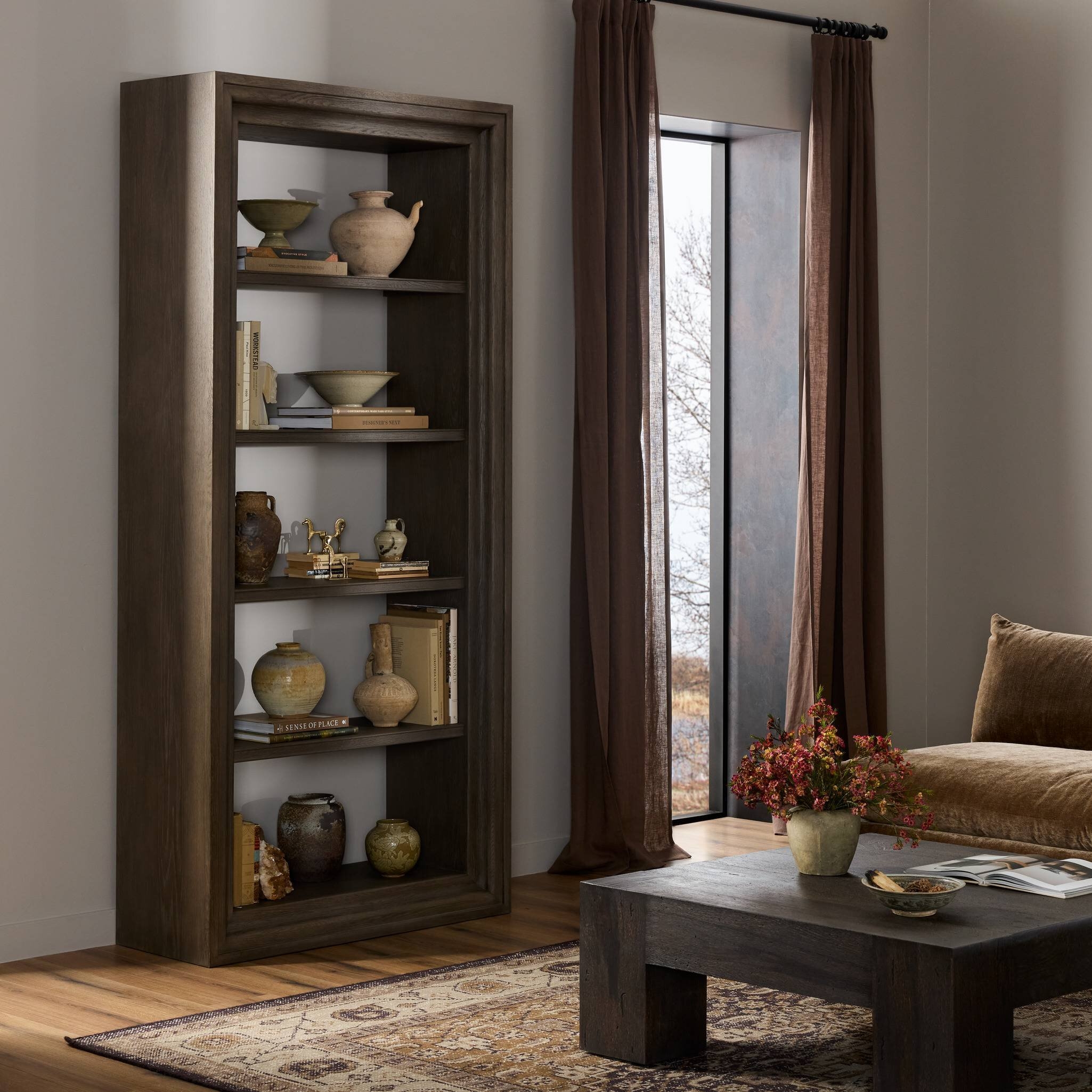 Andreas Bookcase - Weathered Hazel Oak - Image 3