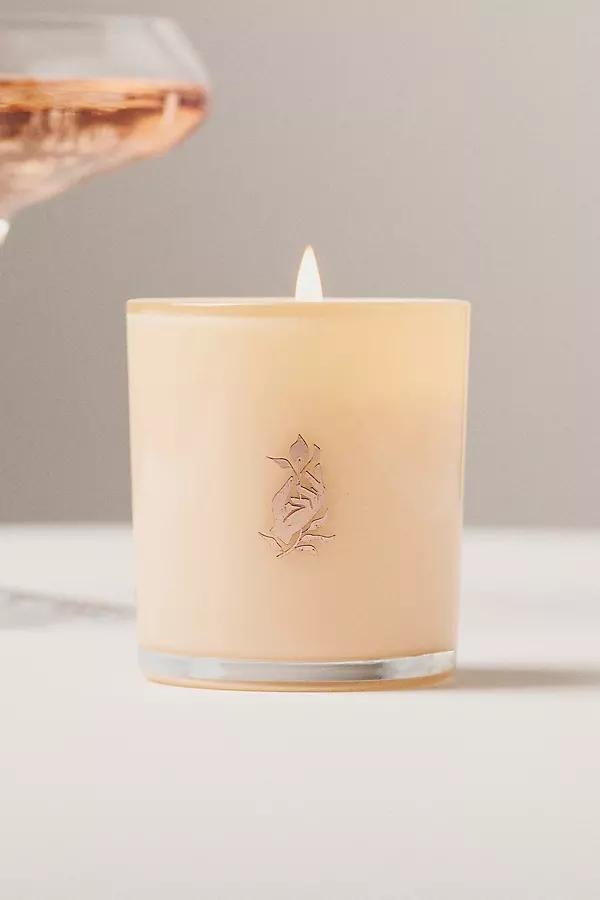 Floral Rosé Glass Candle - Image 0