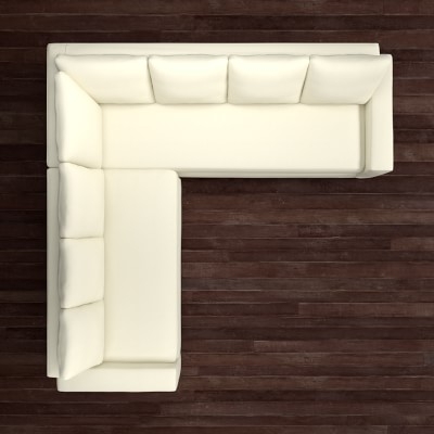 Robertson Sectional, Left 2-Piece L-Shape Sofa, Standard Cushion, Performance Slub Weave, Gray - Image 4