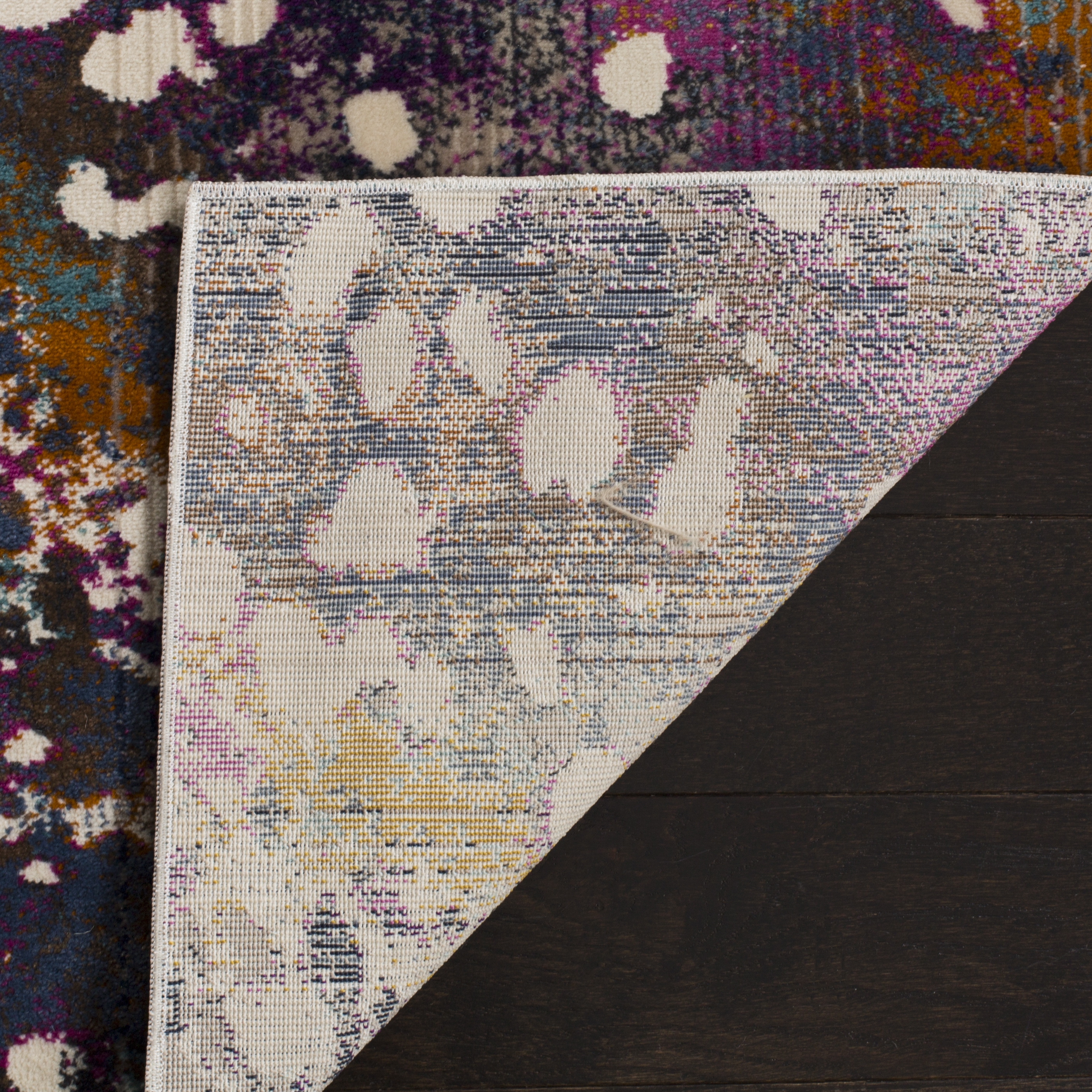 Arlo Home Woven Area Rug, RAD111A, Cream/Magenta,  2' 2" X 8' - Image 3