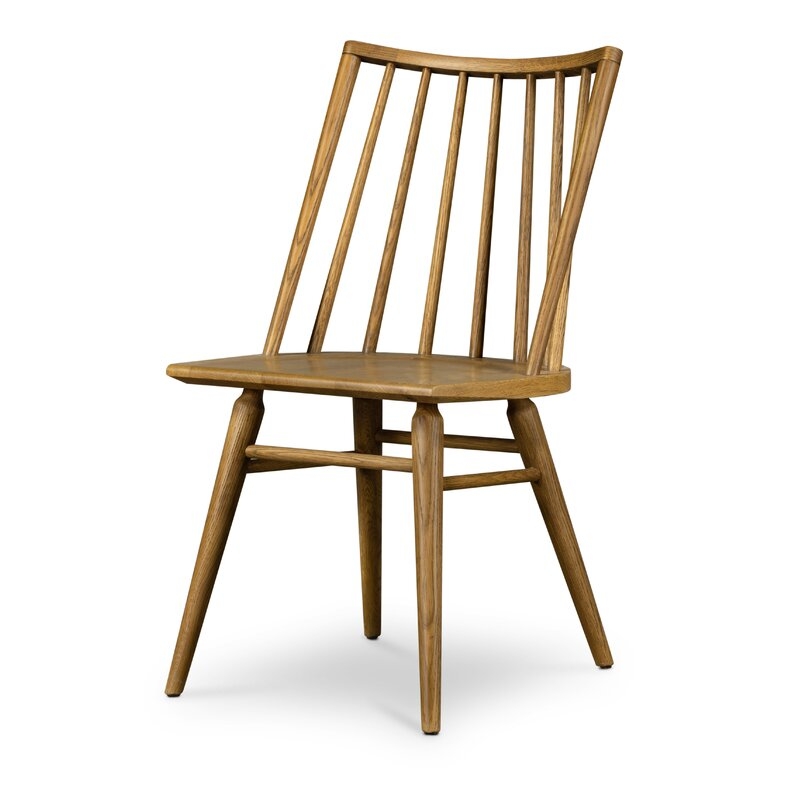 Four Hands Solid Wood Windsor Back Side Chair in Sandy Oak - Image 0