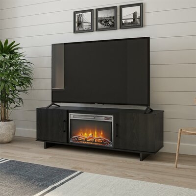 Genrich TV Stand for TVs up to 65 inches with Fireplace Included - Image 1