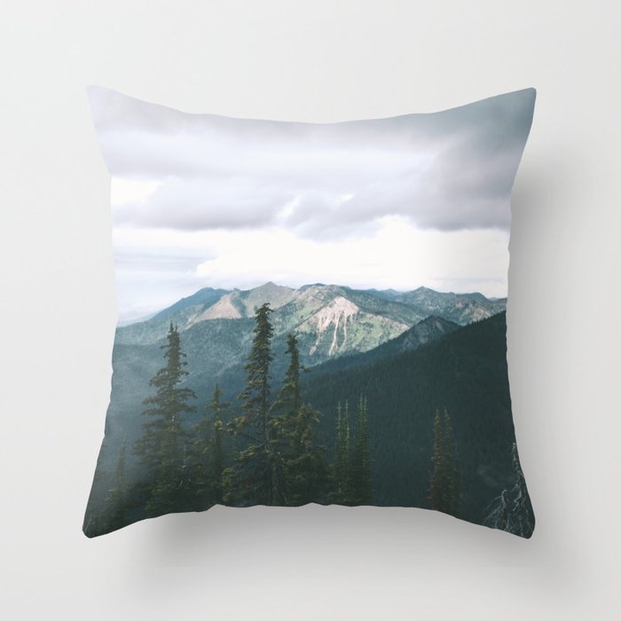Montana Throw Pillow by Hannah Kemp - Cover (16" x 16") With Pillow Insert - Outdoor Pillow - Image 0