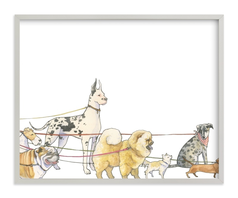 Walking Dogs Children's Art Print - Image 0
