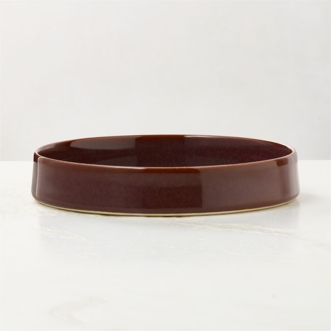 Prado Oxblood Pasta Bowl With Reactive Glaze - Image 0