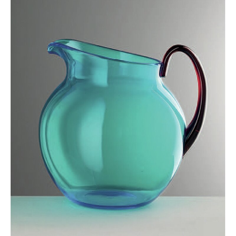 Mario Luca Giusti Pallina Pitcher Color: Turquoise/Ruby - Image 0