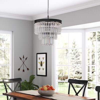 Eitzen 7 - Light Unique Tiered Chandelier with Crystal Accents - Image 0