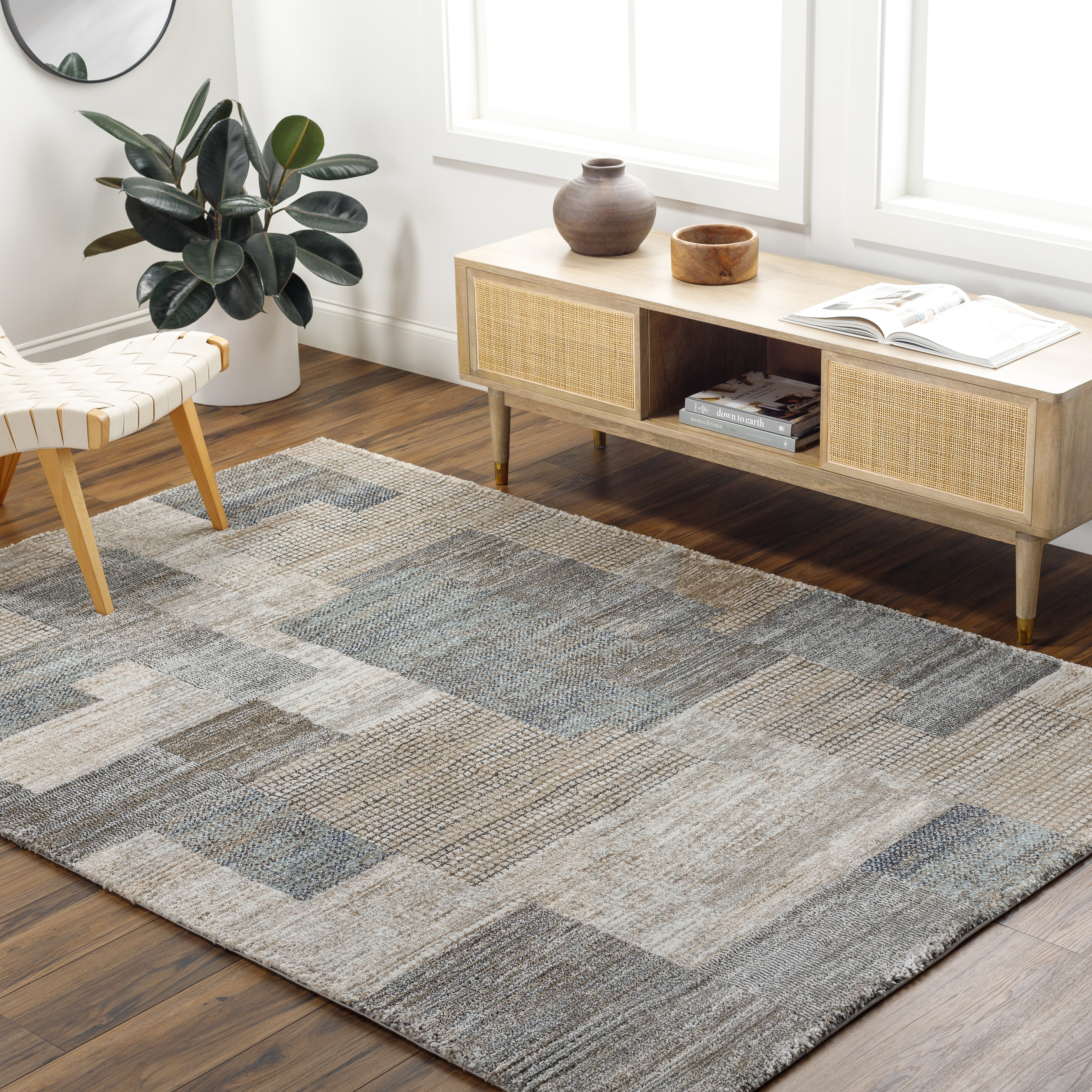 Montana Gray Indoor 9'2" x 12' Machine Woven Rug - Image 1