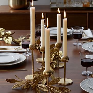 Aaron Probyn Brass Candleholder, Small, Individual - Image 1