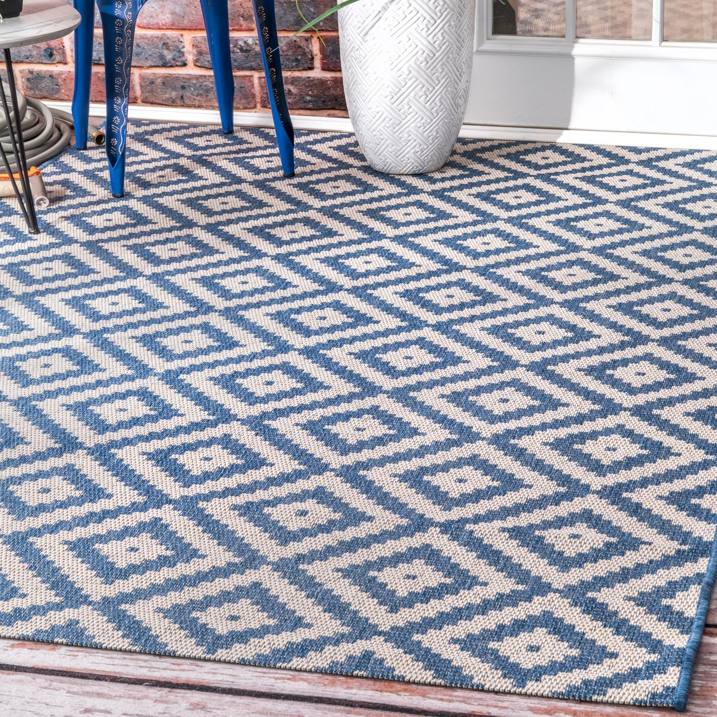Marybelle Tribal Diamond Trellis Rug Area Rug - Image 0