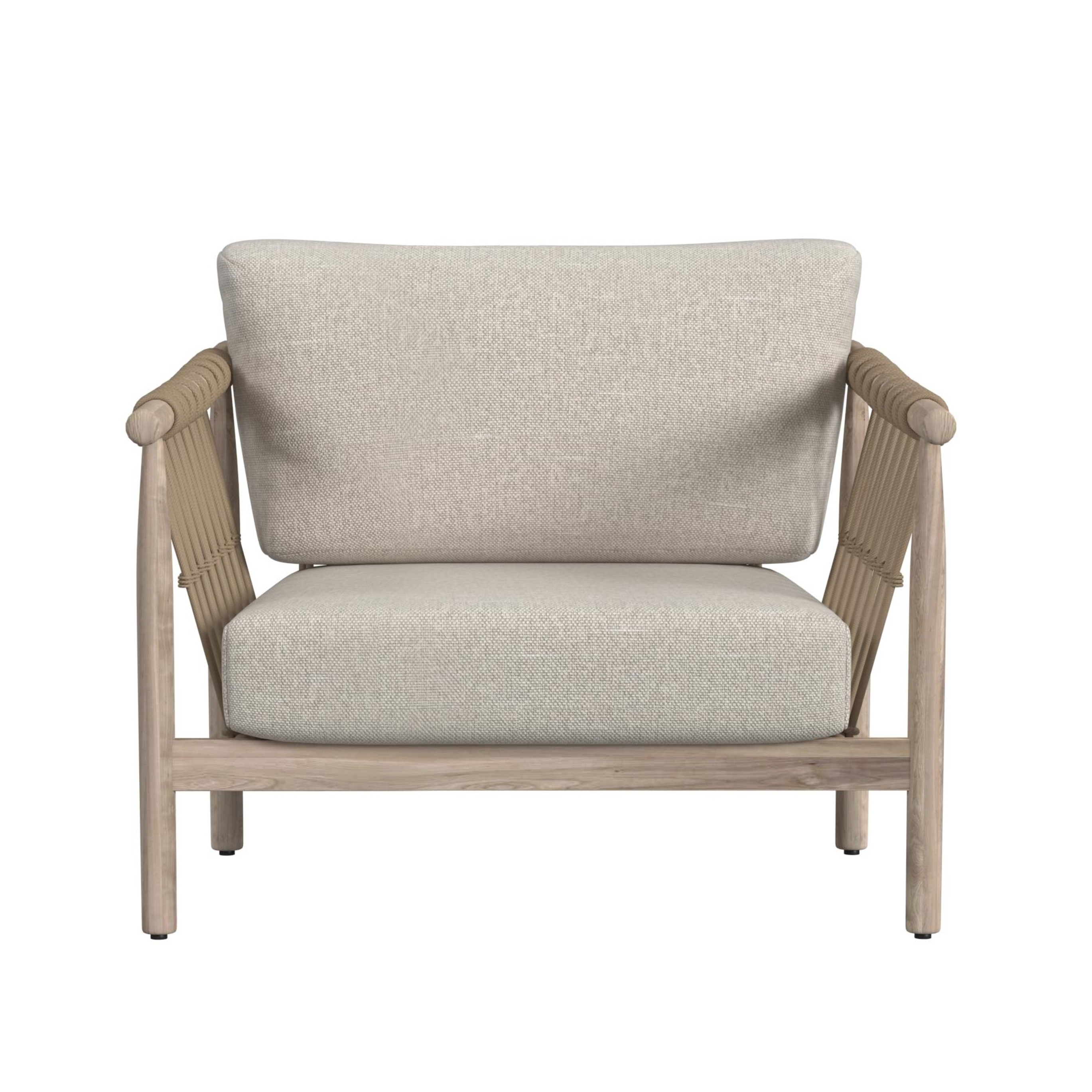 Leo Outdoor Accent Chair Taupe - Image 1