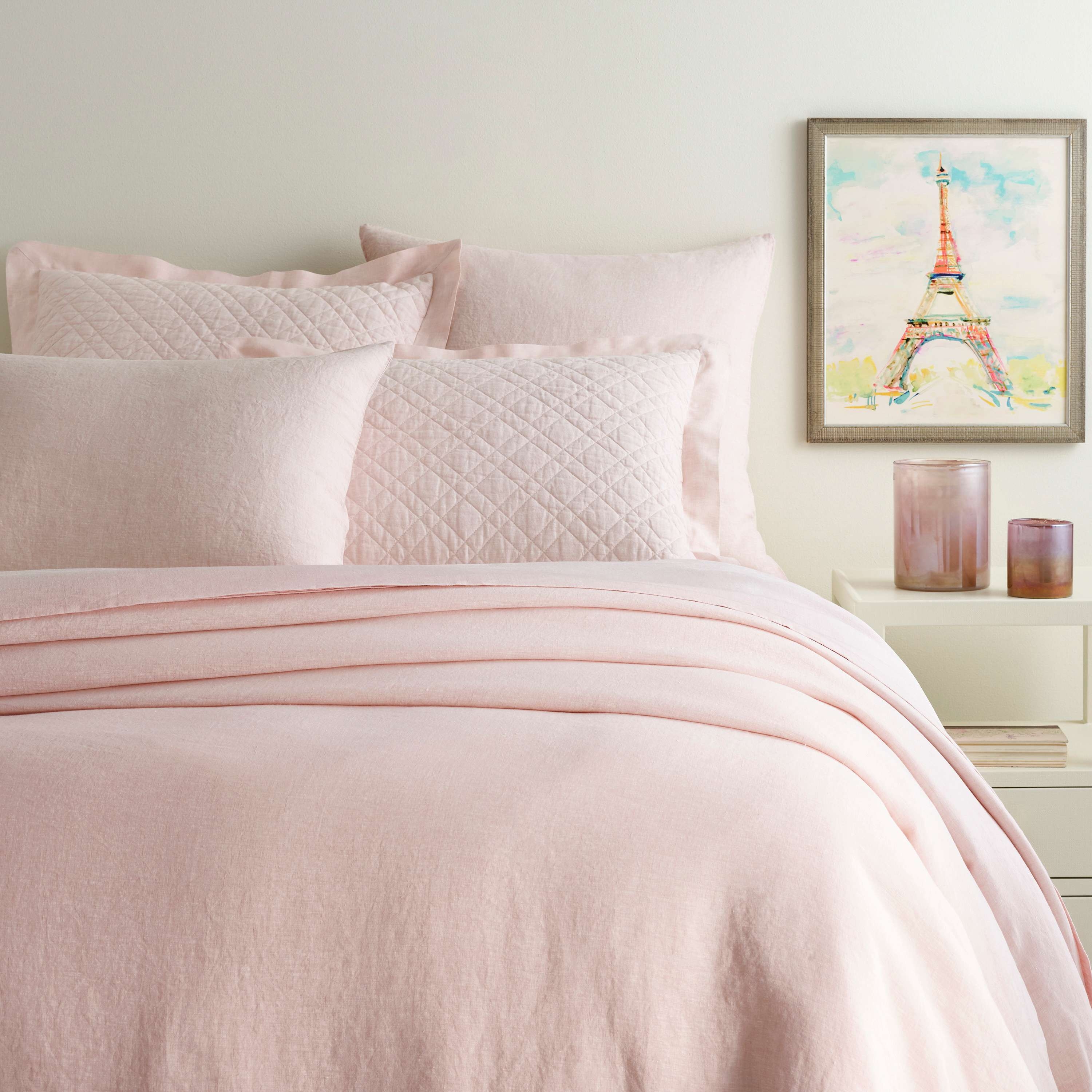 Lush Linen Slipper Pink Duvet Cover - Image 0