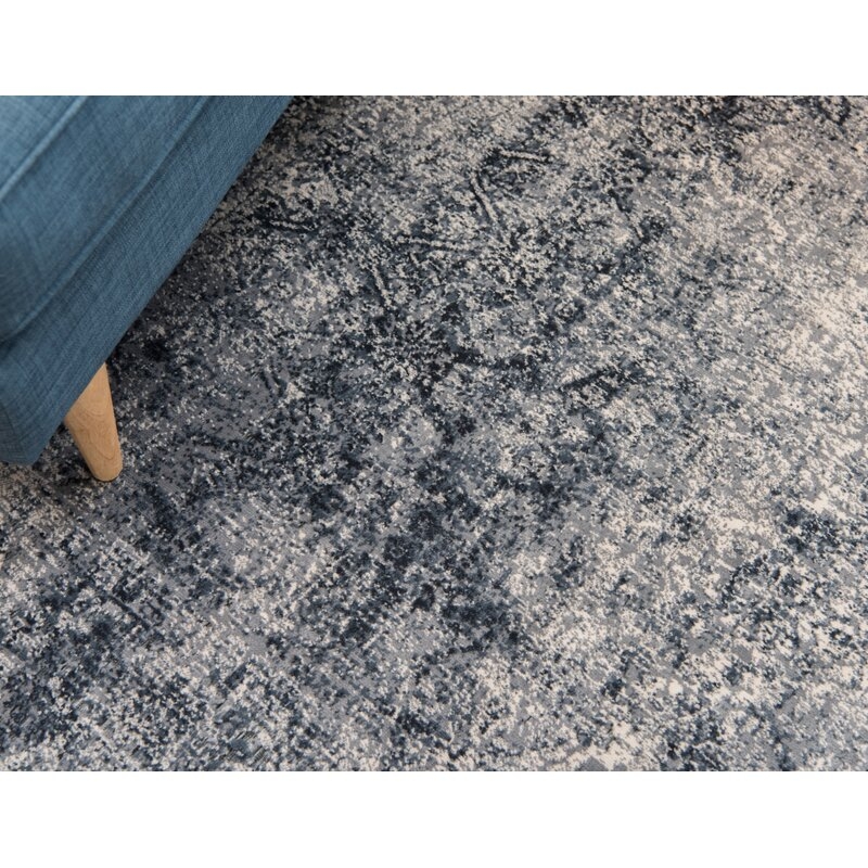 Lanett Oriental Area Rug, Dark Blue, 8' x 10' - Image 8