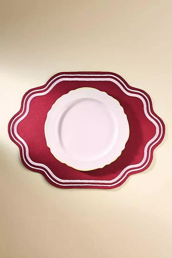 Madeline Embroidered Cotton Placemat - Image 0